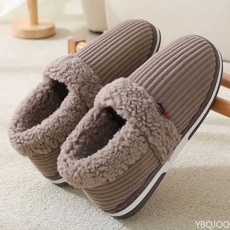 Plush Winter Indoor Slippers For Men And Women With Bag Heel And NonSlip Sole 3