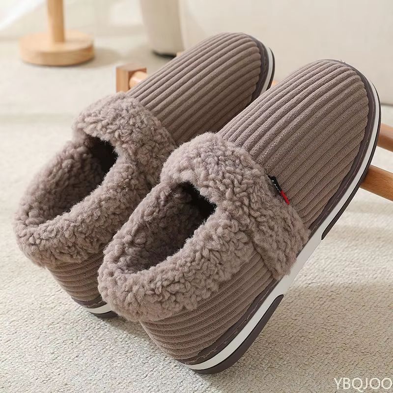 Plush Winter Indoor Slippers For Men And Women With Bag Heel And NonSlip Sole 6