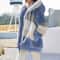 Womens Oversized Plush Hooded Zip Jacket With Pockets Cozy Winter Streetwear Coat 6