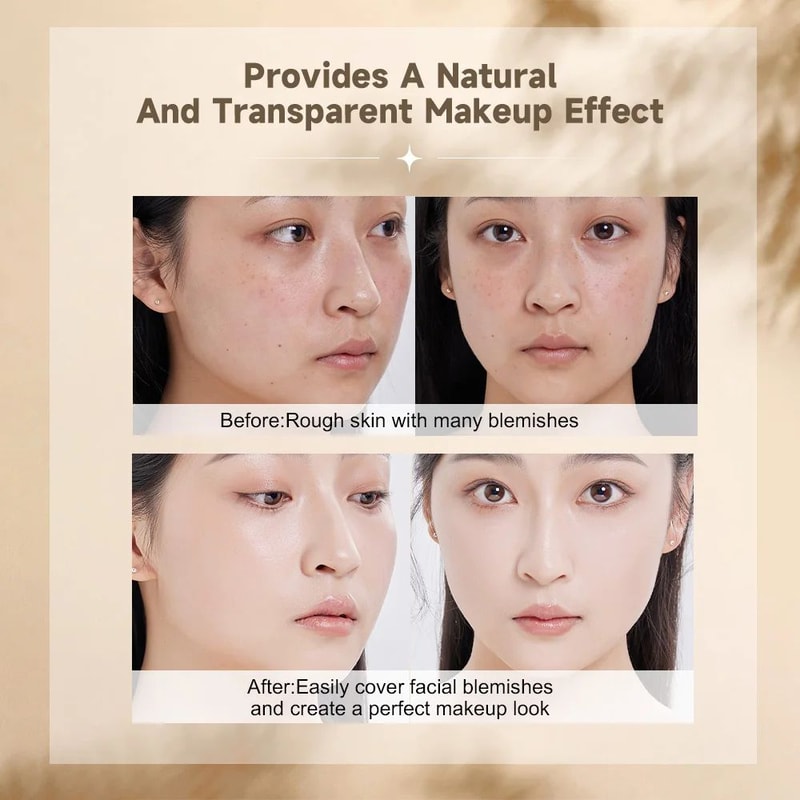 Life Girls Double Ended Foundation Stick With Brush Cream Concealer Coverage Natural Long Wear Fini 4