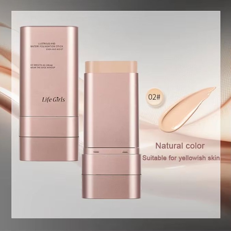 Life Girls Double Ended Foundation Stick With Brush Cream Concealer Coverage Natural Long Wear Fini 6