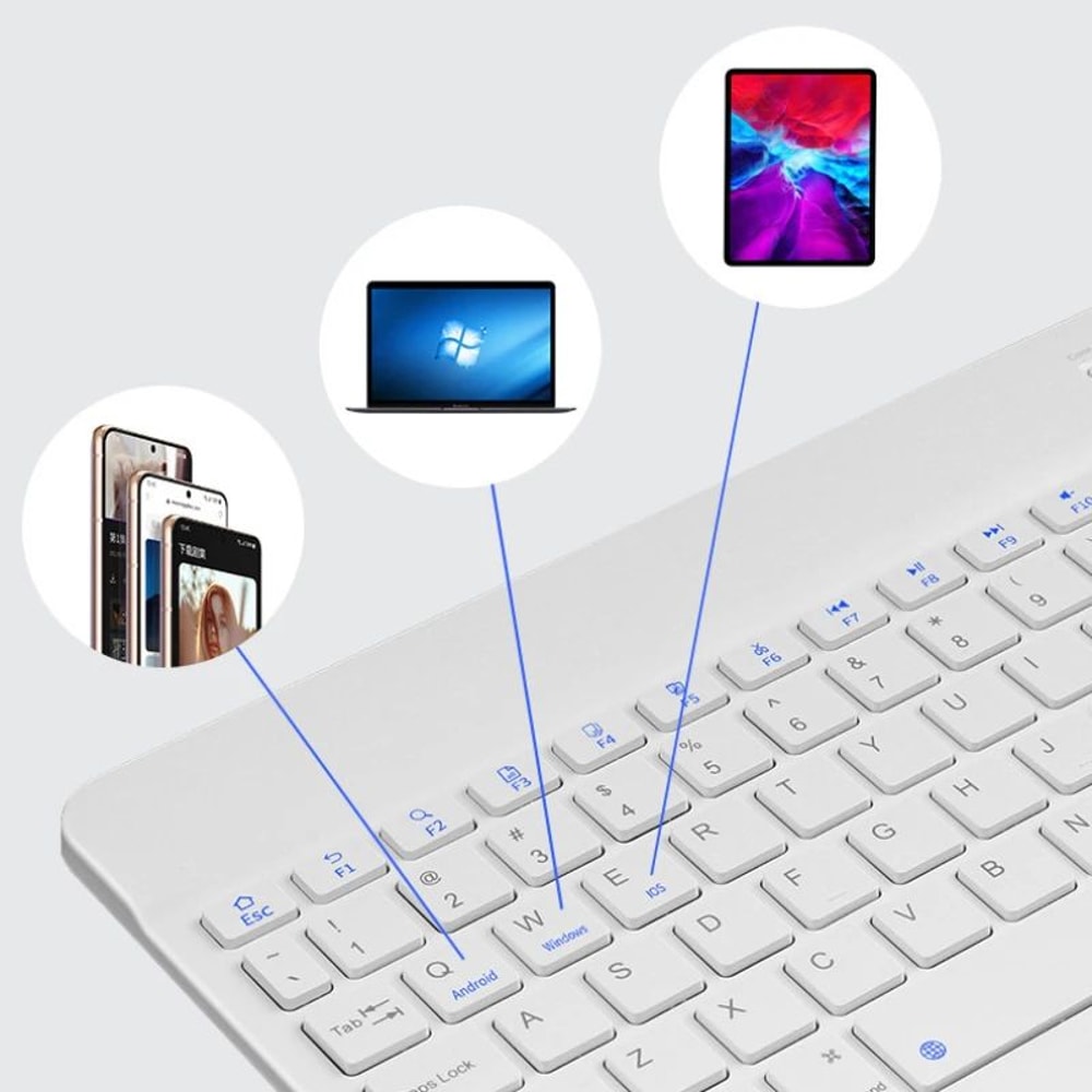 10in Magnetic Tablet Keyboard With Bluetooth Rechargeable Design For IPad And Tablets 3