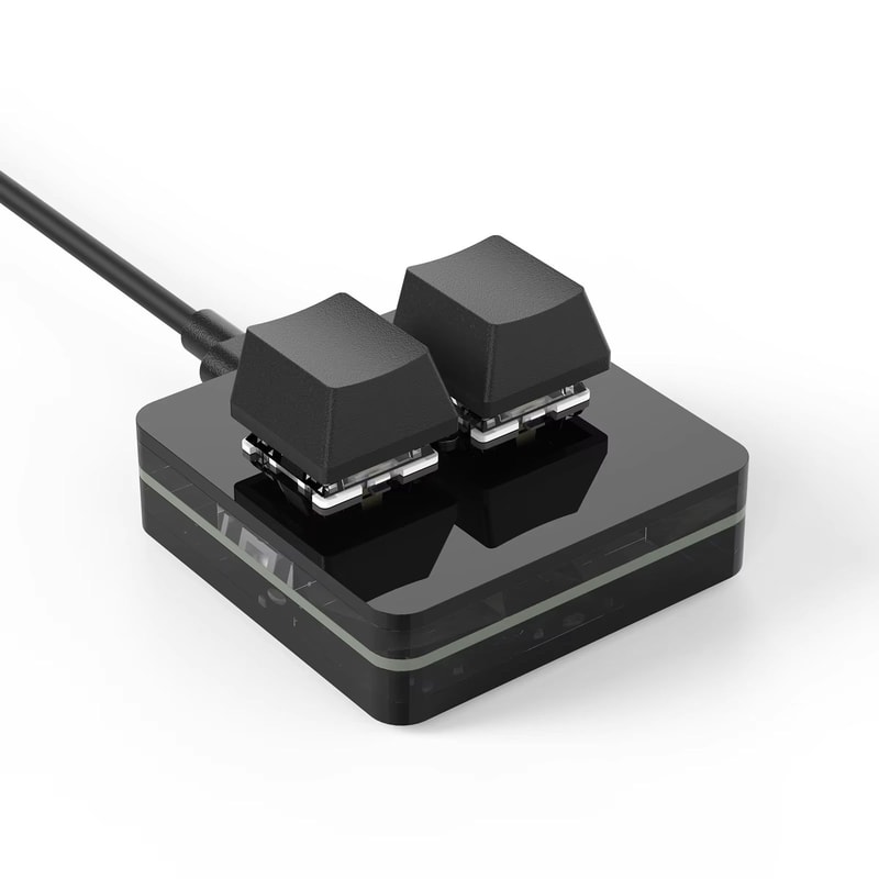 RGB 3 Key Programmable Macropad With Knob Hot Swap Macro Keypad For Photoshop And Multimedia 6