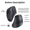 UGREEN Wireless Vertical Mouse With Bluetooth 50 And 24G 4000 DPI 6 Silent Buttons For MacBook And 5