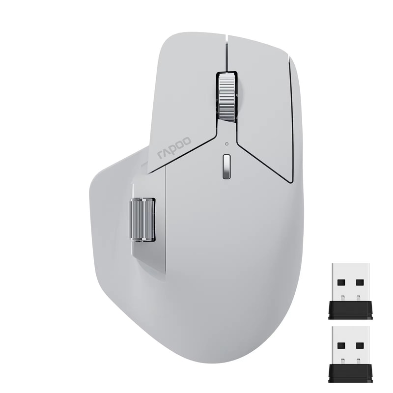 Rapoo MT760L Or MT760M Multi Mode Rechargeable Wireless Mouse Ergonomic 4000 DPI Multi Device Bluet 6