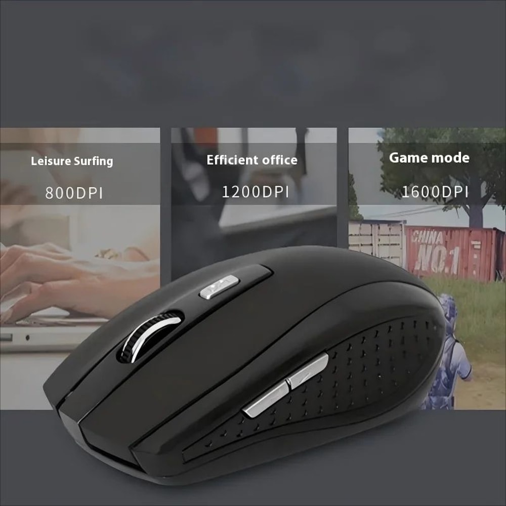 Portable 24G Wireless Mouse With Adjustable DPI For Laptop And Office Use 0