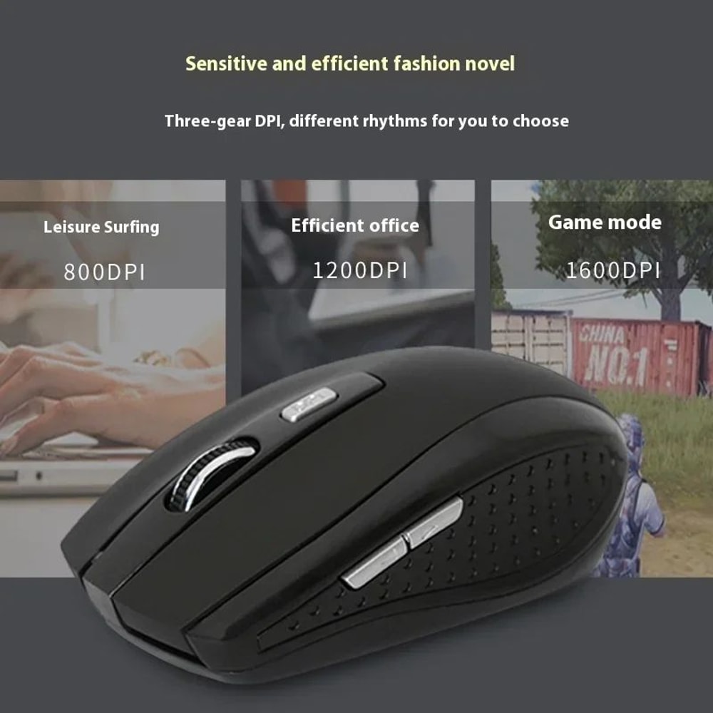 Portable 24G Wireless Mouse With Adjustable DPI For Laptop And Office Use 5