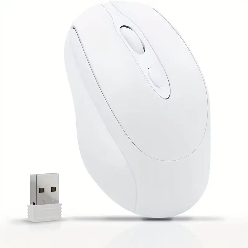 Dual Mode Wireless Mouse With Bluetooth And 24G USB Rechargeable Silent Click For PC MacBook Laptop 10
