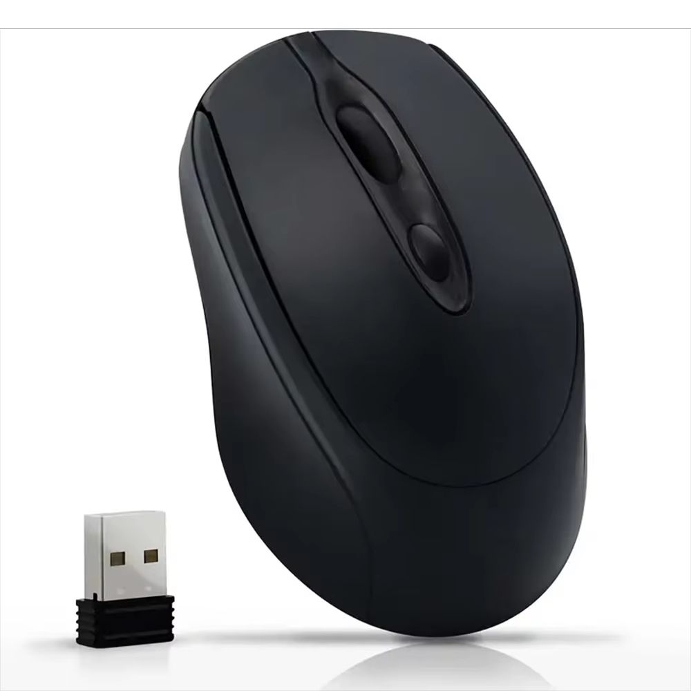 Dual Mode Wireless Mouse With Bluetooth And 24G USB Rechargeable Silent Click For PC MacBook Laptop 6