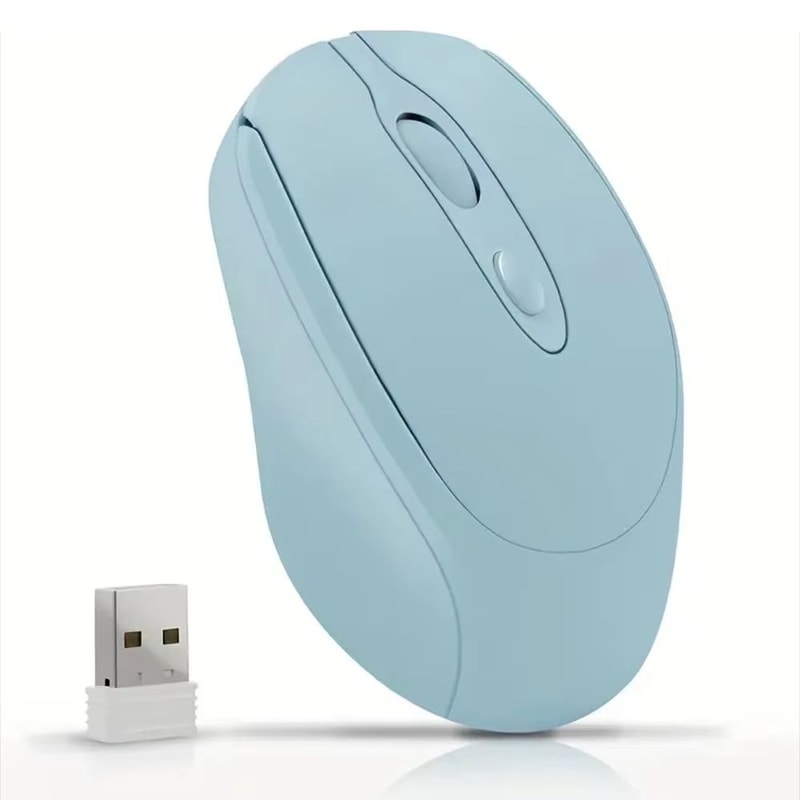 Dual Mode Wireless Mouse With Bluetooth And 24G USB Rechargeable Silent Click For PC MacBook Laptop 7