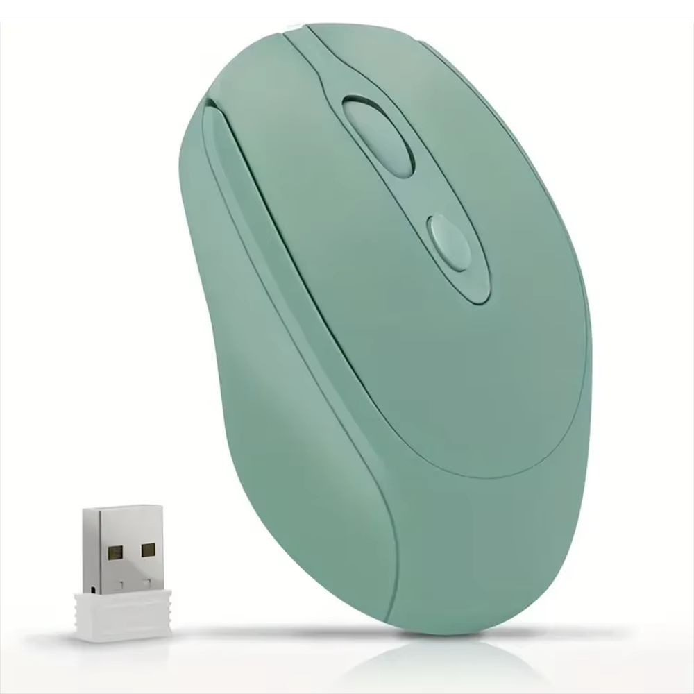 Dual Mode Wireless Mouse With Bluetooth And 24G USB Rechargeable Silent Click For PC MacBook Laptop 8