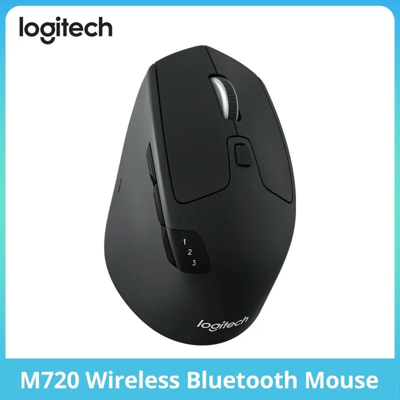 Logitech M720 Triathlon Multi Device Wireless Mouse With Bluetooth And 24GHz Unifying Hyper Fast Sc 0