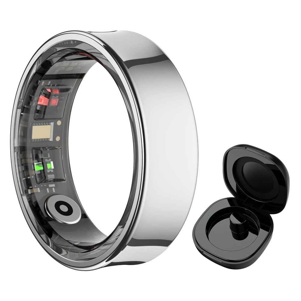 R09 Smart Health Ring With Skin Temperature Tracking And 5ATM Waterproof Design 0