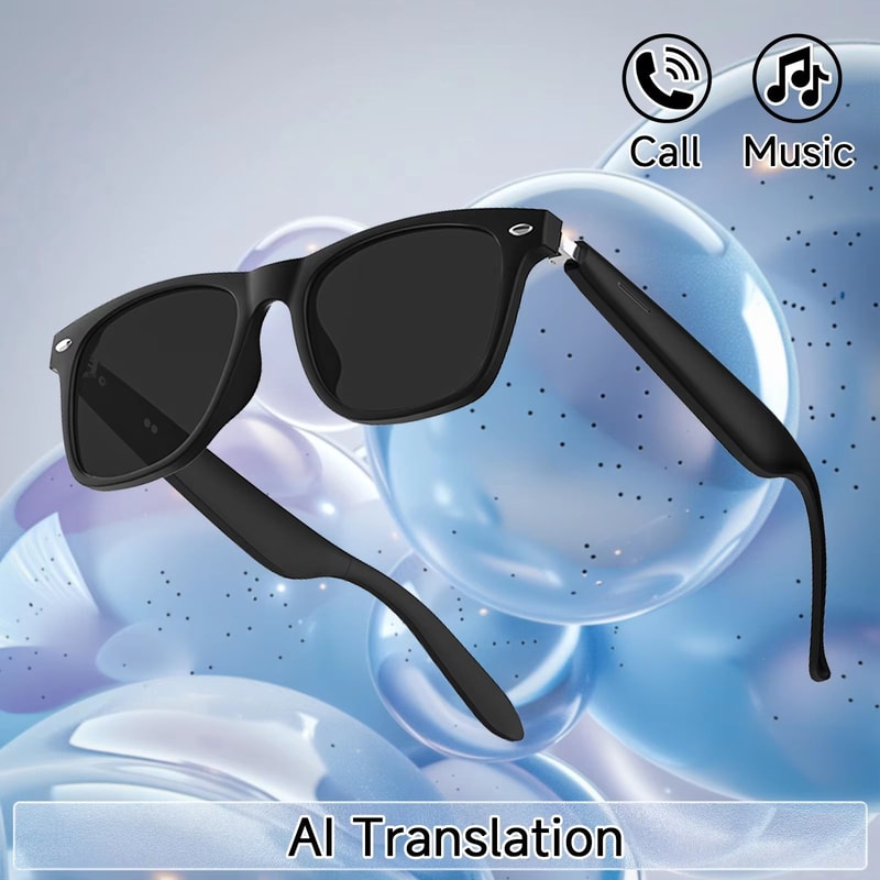 2025 AI Translation Smart Glasses With Bluetooth Calls And Camera Control 9