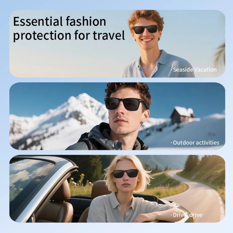 2025 AI Translation Smart Glasses With Bluetooth Calls And Camera Control 4