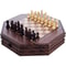 Octagon Wooden Chess And Checkers Set 13Inch Board With Storage Drawers 4