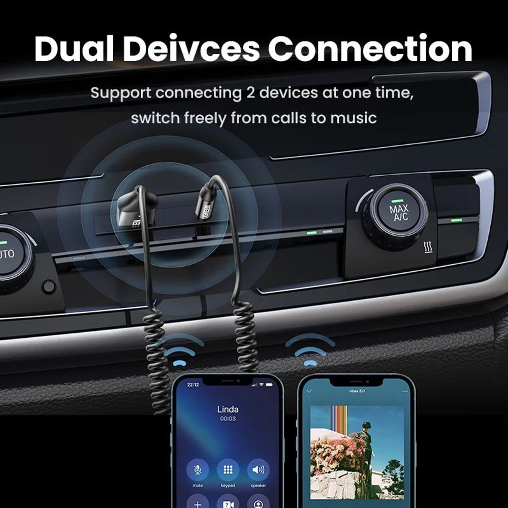 Bluetooth 53 AUX Bluetooth Receiver 35mm Hands Free Car Bluetooth Adapter For Wireless Music And Ca 3