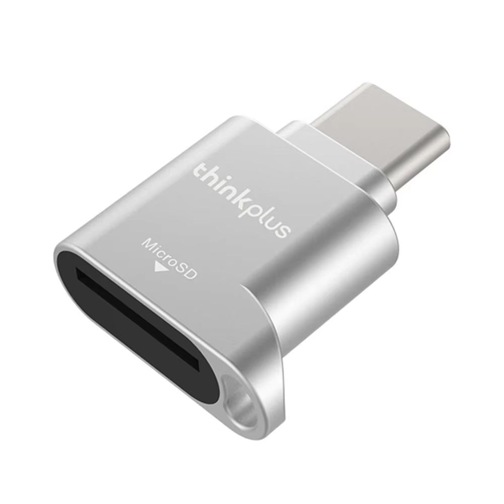 Lenovo Thinkplus USB C Micro SD Card Reader Mini Metal TF Card Adapter For Type C Phones And Laptop 6