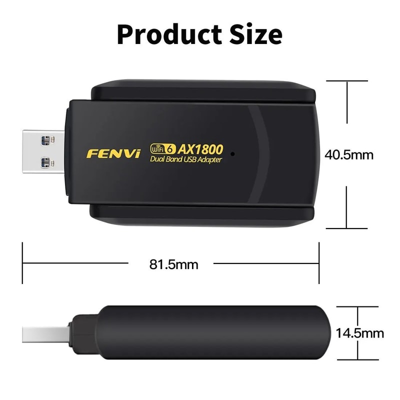 FENVI AX1800 WiFi 6 USB Adapter Dual Band USB WiFi Adapter 24GHz And 5GHz USB 30 Wireless Network D 4