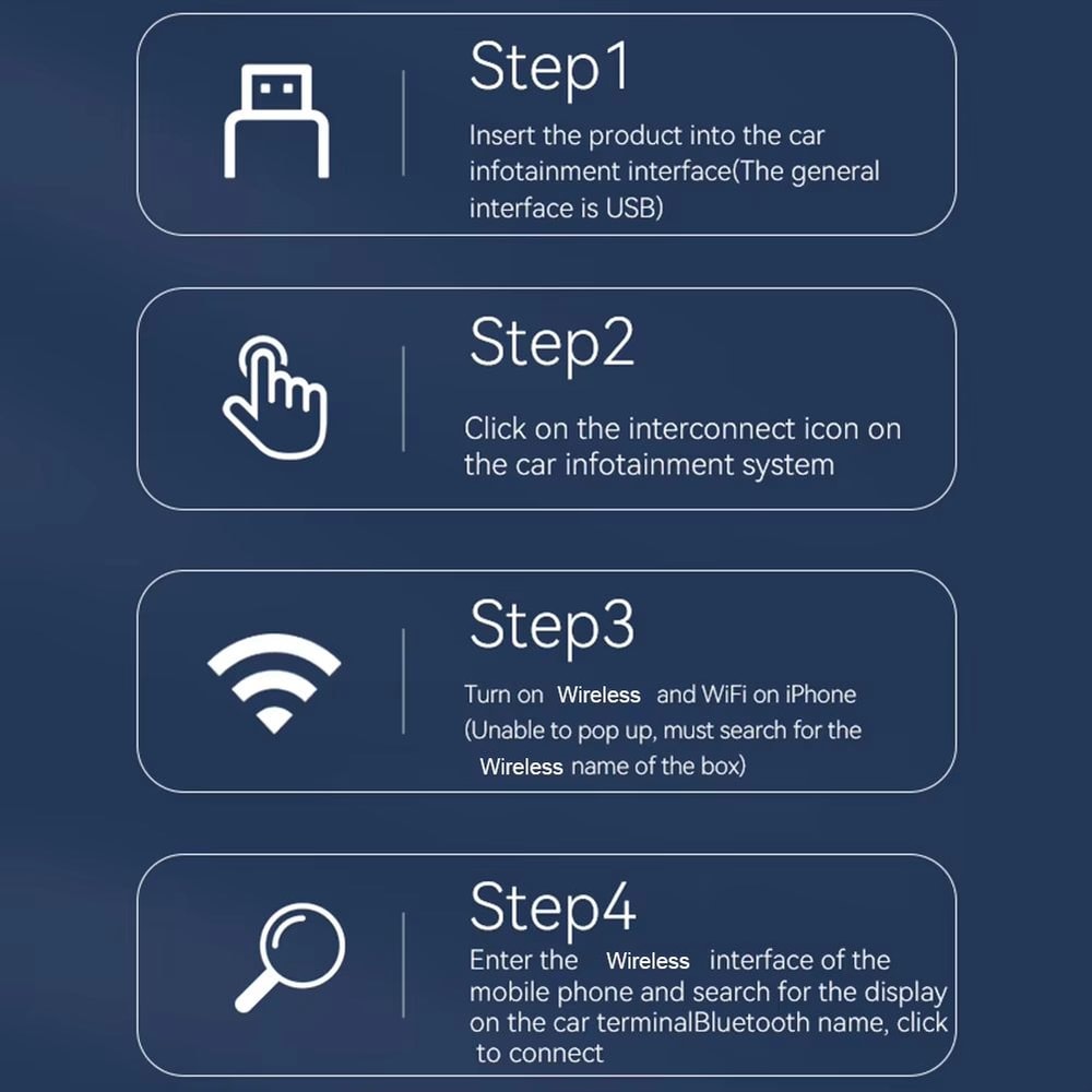 Smart AI Box Wireless CarPlay Adapter And Android Auto Wireless Adapter Plug And Play Multimedia Up 5
