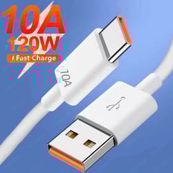 120w usb c fast charging cable 10a quick charge data cable for huawei samsung xiaomi