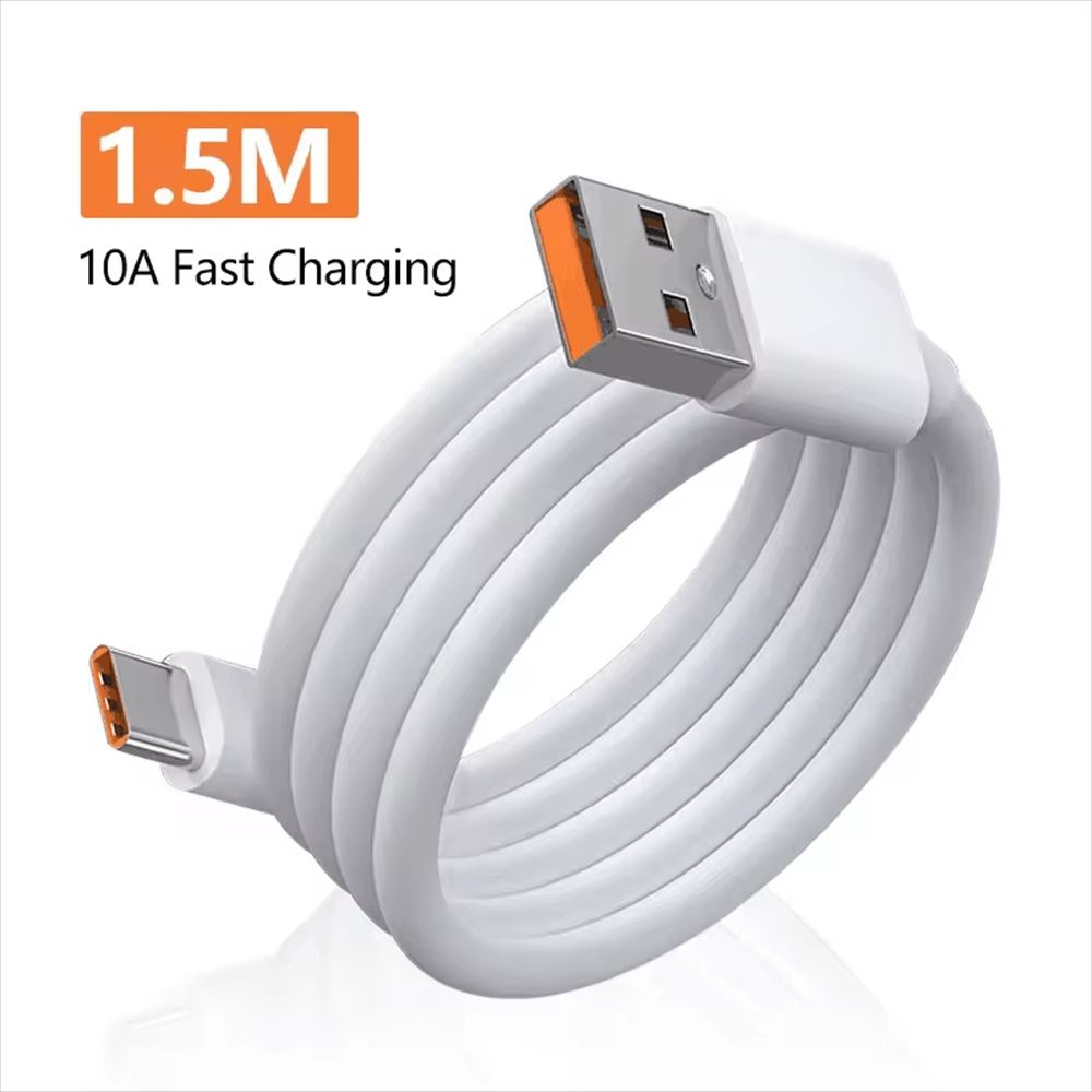 120W USB C Fast Charging Cable 10A Quick Charge Data Cable For Huawei Samsung Xiaomi 9