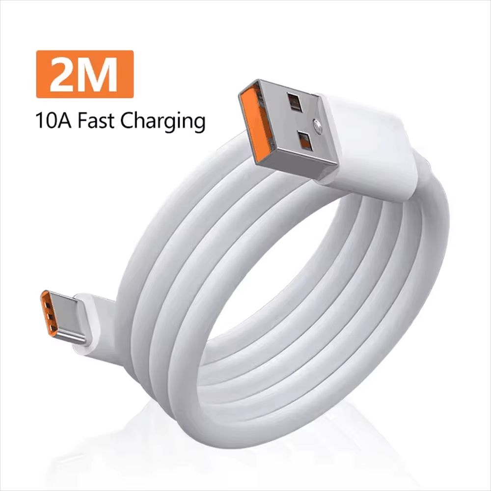120W USB C Fast Charging Cable 10A Quick Charge Data Cable For Huawei Samsung Xiaomi 6