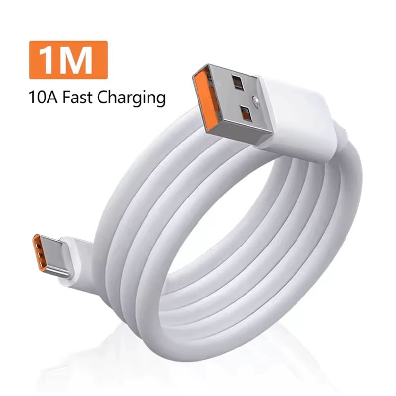 120W USB C Fast Charging Cable 10A Quick Charge Data Cable For Huawei Samsung Xiaomi 8