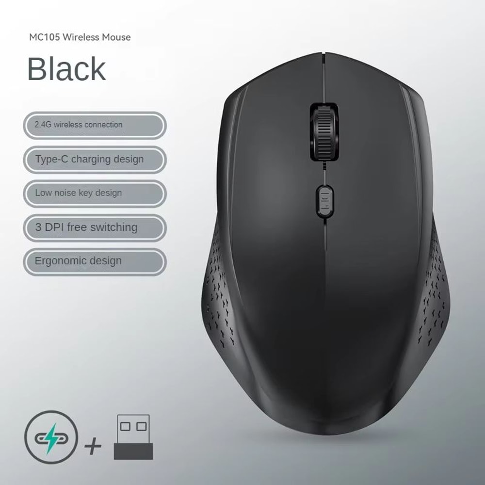 Bluetooth 52 Dual Mode Wireless Mouse Rechargeable Silent 1600 DPI Mouse For Laptop And Desktop 12