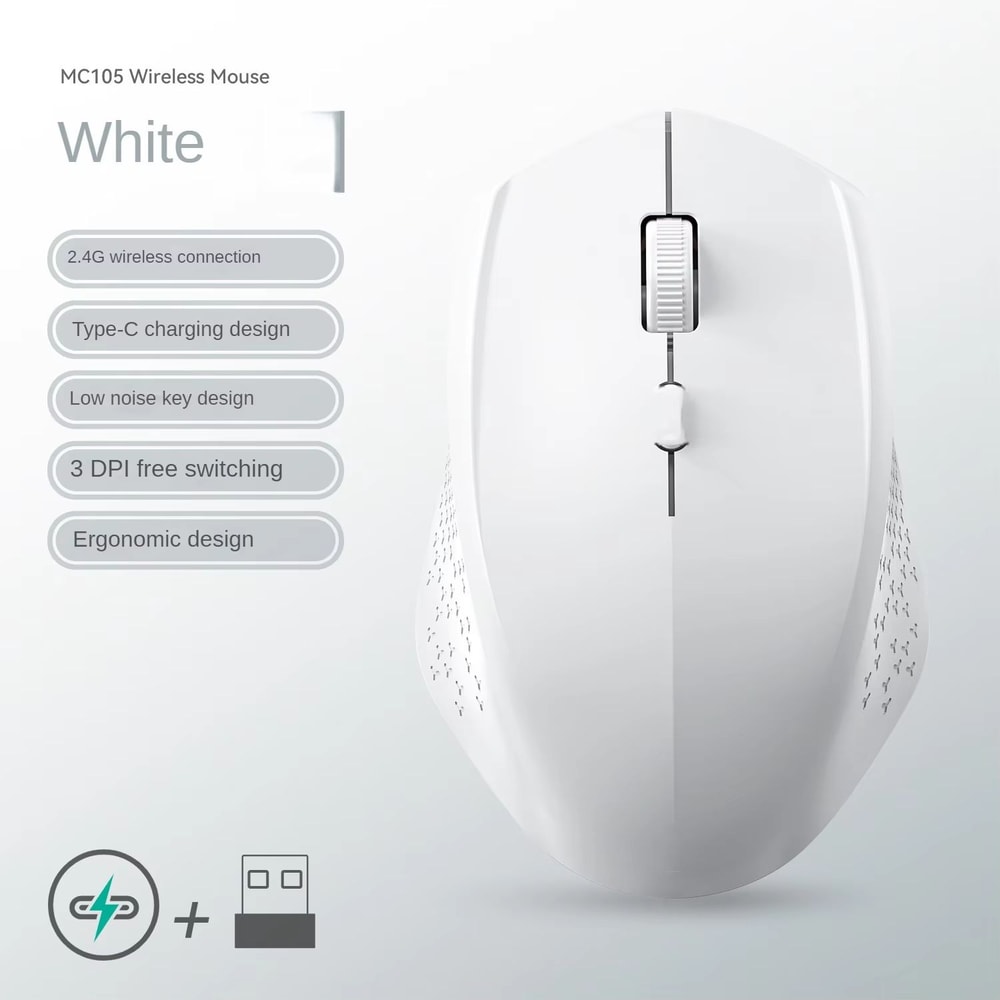 Bluetooth 52 Dual Mode Wireless Mouse Rechargeable Silent 1600 DPI Mouse For Laptop And Desktop 13