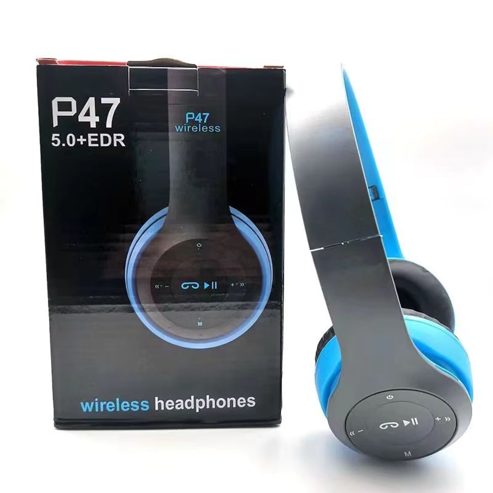 P47 Foldable Bluetooth Wireless Headphones Stereo Over Ear Sports And Gaming Headset 9