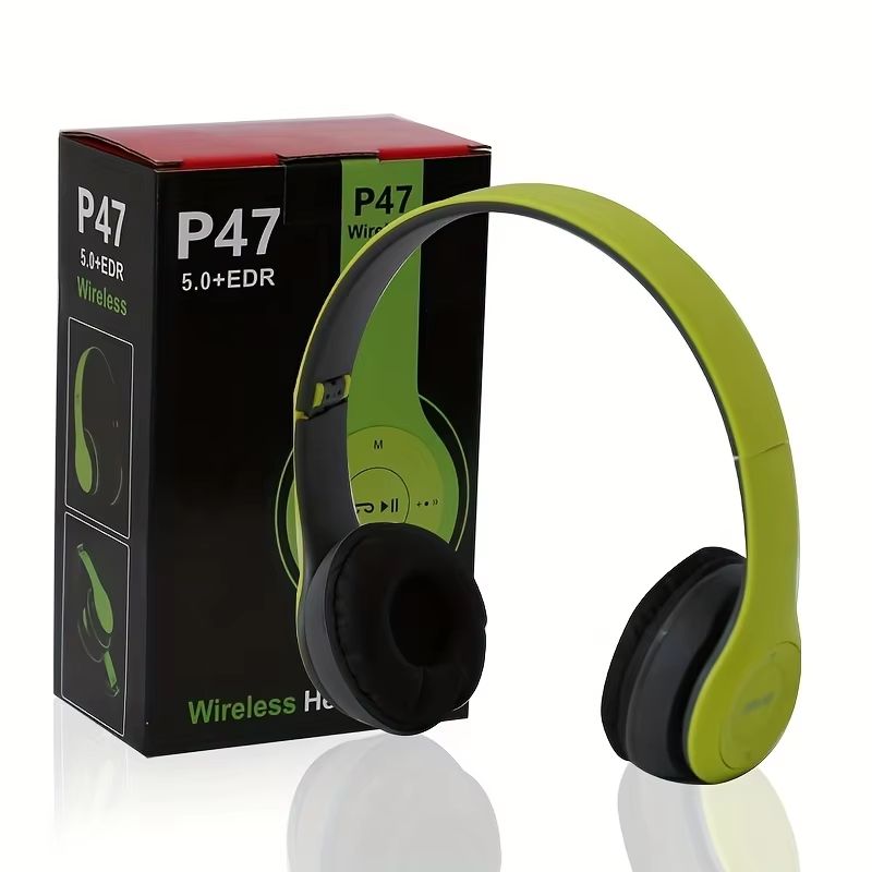 P47 Foldable Bluetooth Wireless Headphones Stereo Over Ear Sports And Gaming Headset 10
