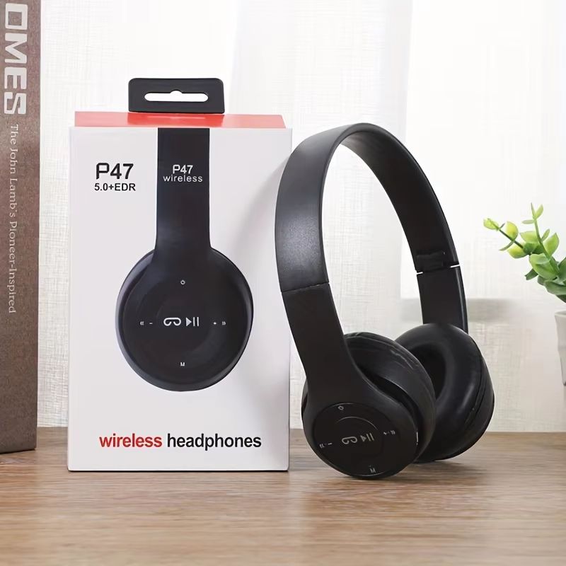P47 Foldable Bluetooth Wireless Headphones Stereo Over Ear Sports And Gaming Headset 6