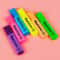 Colorful Fluorescent Highlighter Markers Oblique Tip Flat Shape Art Pens 4 Or 6 Colors 0