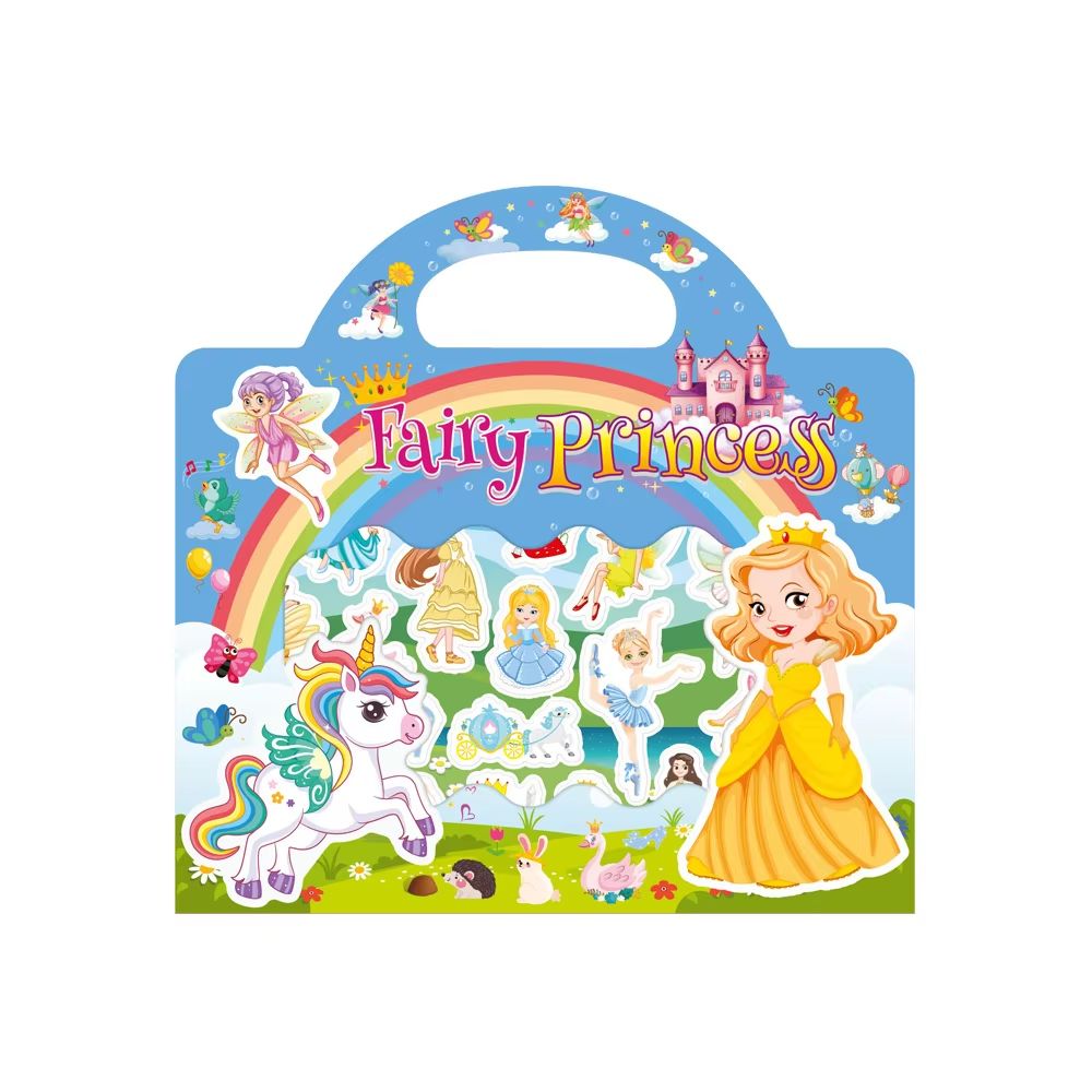 Reusable DIY Scene Sticker Book Cartoon Animal Puzzle Stickers Learning Activity For Kids 8