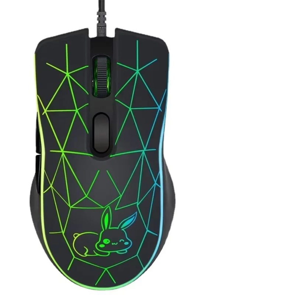 LED Wired TypeC Mouse Compatible With Apple Huawei Laptops Tablets And Smartphones 6