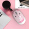 Cute Pink Wireless Mouse Mini 24G Cartoon Computer Mouse Rechargeable Silent Click For Kids 8