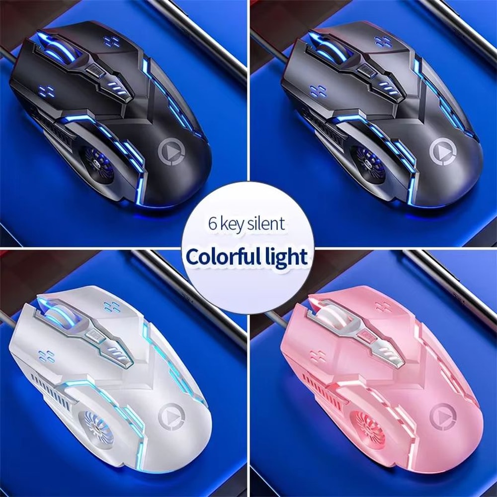 G5 Backlit Wired Gaming Mouse 6 Key Macro Programmable RGB Gaming Mouse For PC And Laptop 4
