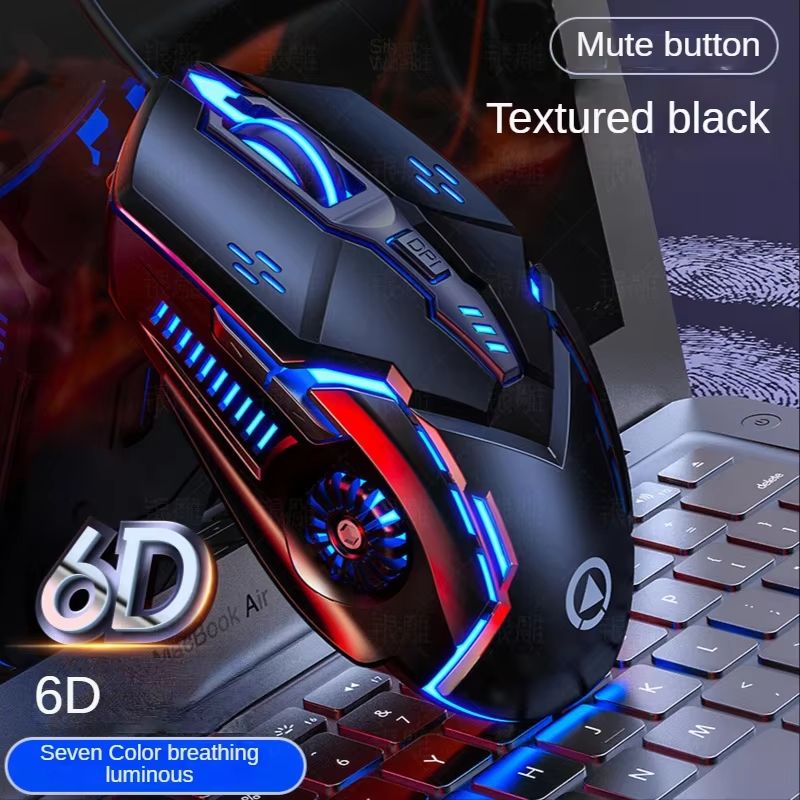 G5 Backlit Wired Gaming Mouse 6 Key Macro Programmable RGB Gaming Mouse For PC And Laptop 6