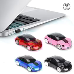 smart car design wireless mouse 2.4g car shaped mouse with usb receiver for laptop and tablet