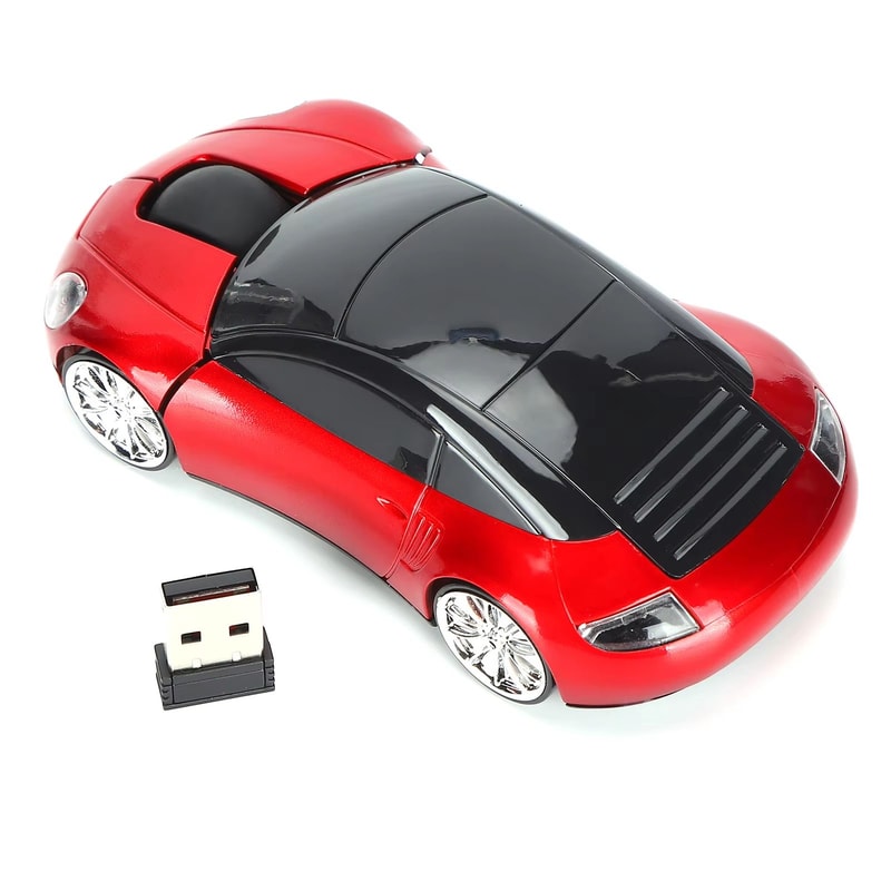 Smart Car Design Wireless Mouse 24G Car Shaped Mouse With USB Receiver For Laptop And Tablet 8