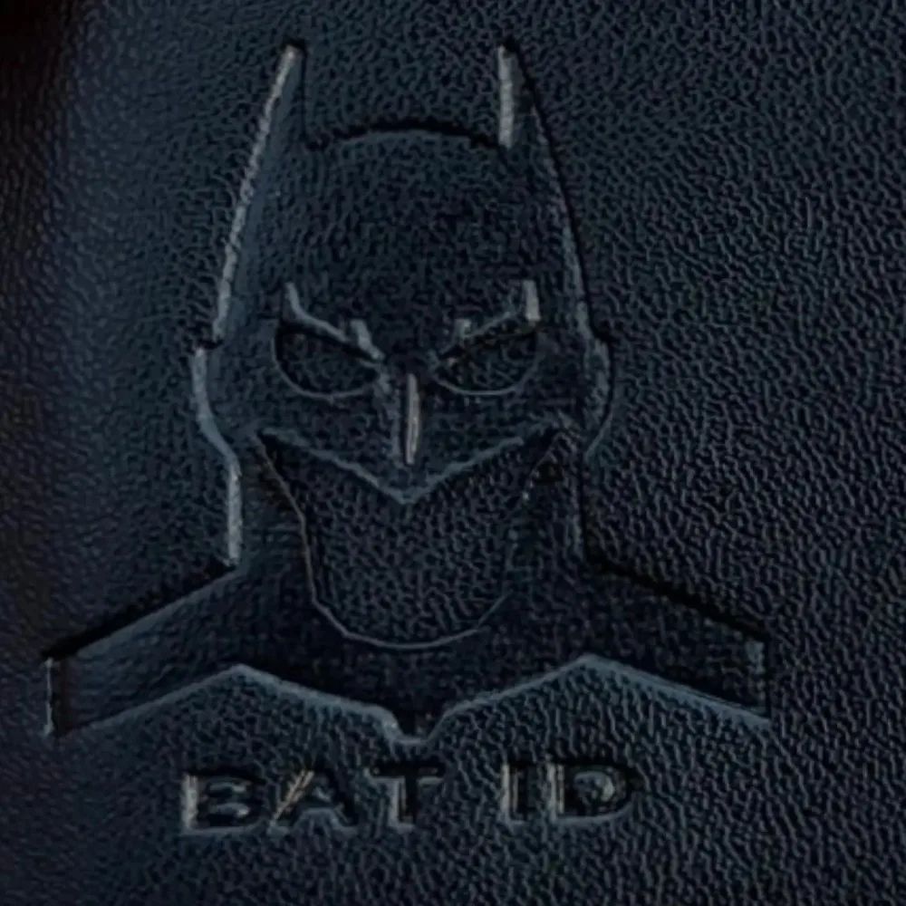 Bat ID Leather Card Holder Wallet Slim Superhero Mask Wallet Gift For Men 5