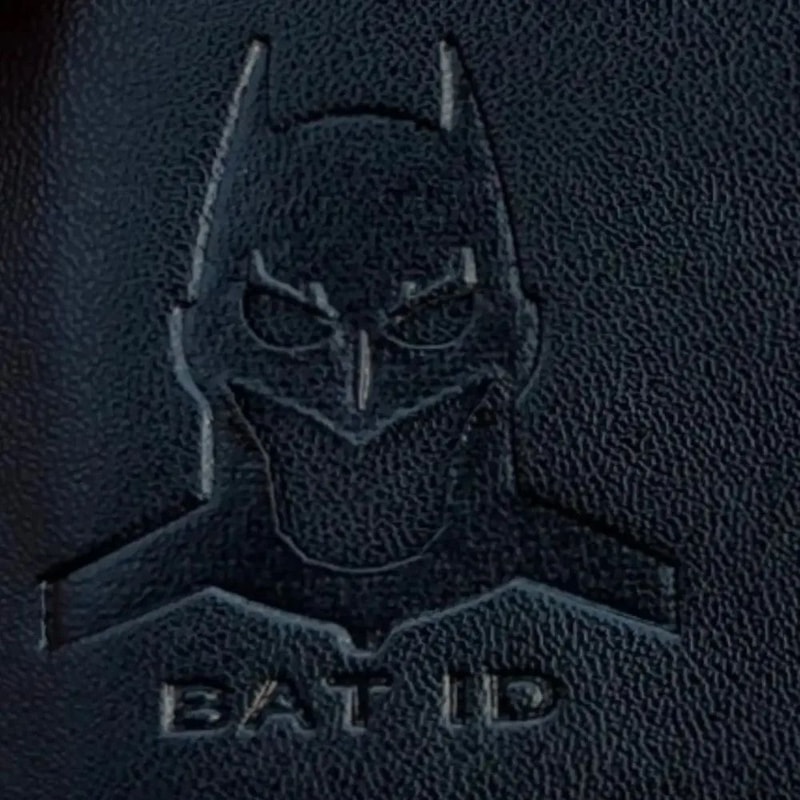 Bat ID Leather Card Holder Wallet Slim Superhero Mask Wallet Gift For Men 5