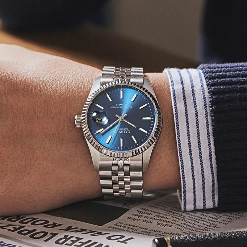 CADISEN Automatic Mechanical Watch For Men Stainless Steel Luxury Waterproof Business Wristwatch 1