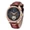LIGE Automatic Mechanical Watch Tourbillon Mens Leather Watch Waterproof Military Style Wristwatch 8