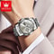 OLEVS Luxury Chronograph Moon Phase Watch Multifunction Quartz Waterproof Business Wristwatch For M 1
