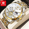 OLEVS Luxury Chronograph Moon Phase Watch Multifunction Quartz Waterproof Business Wristwatch For M 11