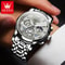 OLEVS Luxury Chronograph Moon Phase Watch Multifunction Quartz Waterproof Business Wristwatch For M 2