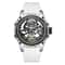 MEGIR Skeleton Dial Automatic Mechanical Watch Waterproof Luminous Sport Watch With Silicone Strap 7