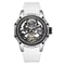 MEGIR Skeleton Dial Automatic Mechanical Watch Waterproof Luminous Sport Watch With Silicone Strap 7